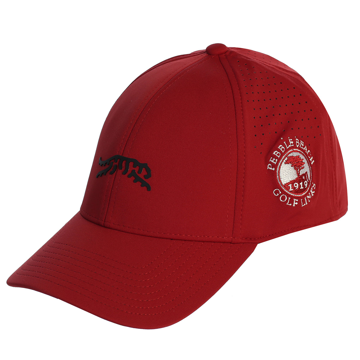 Pebble Beach Cypress Tour Snapback Hat by Sun Day Red