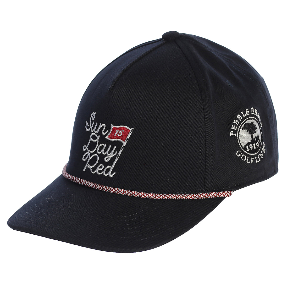 Pebble Beach Bayside Rope Hat by Sun Day Red