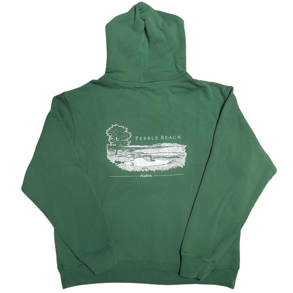 Pebble Beach Fescue Lodge Back Hoodie by Malbon
