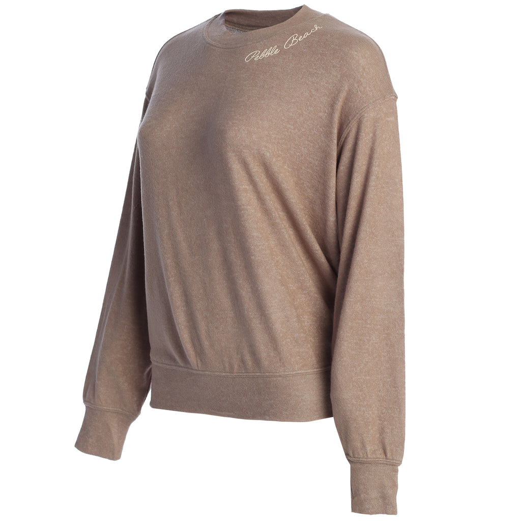 Pebble Beach Women's Script Neckline Sweater by Spirit Clothing