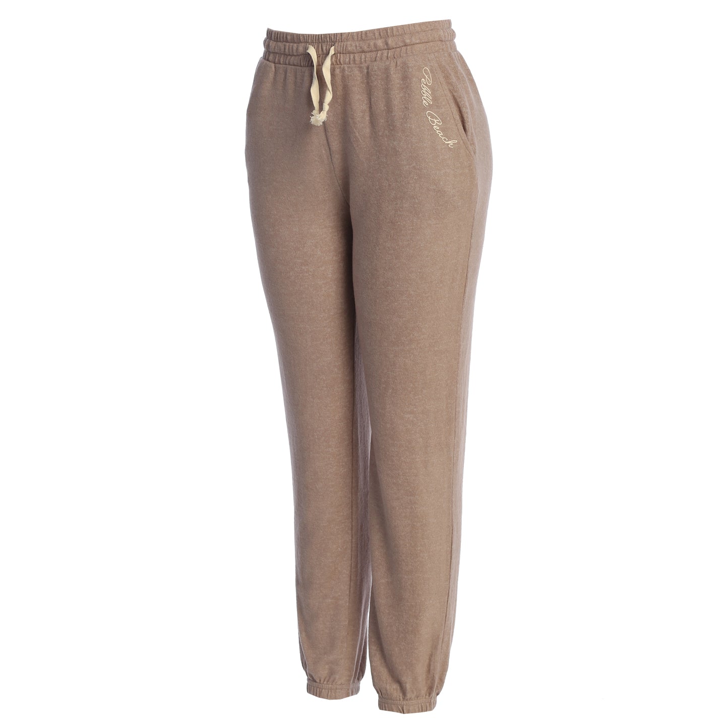 Pebble Beach Women's Mocha Script Pocket Sweatpants by Spirit