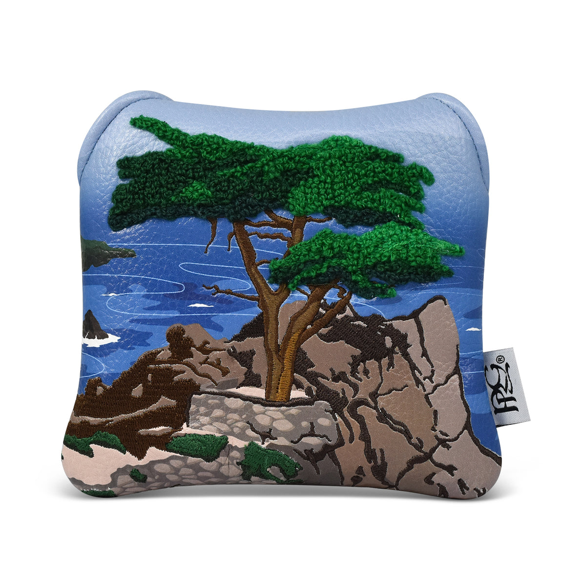 Pebble Beach Lone Cypress Chenille Mallet Putter Cover
