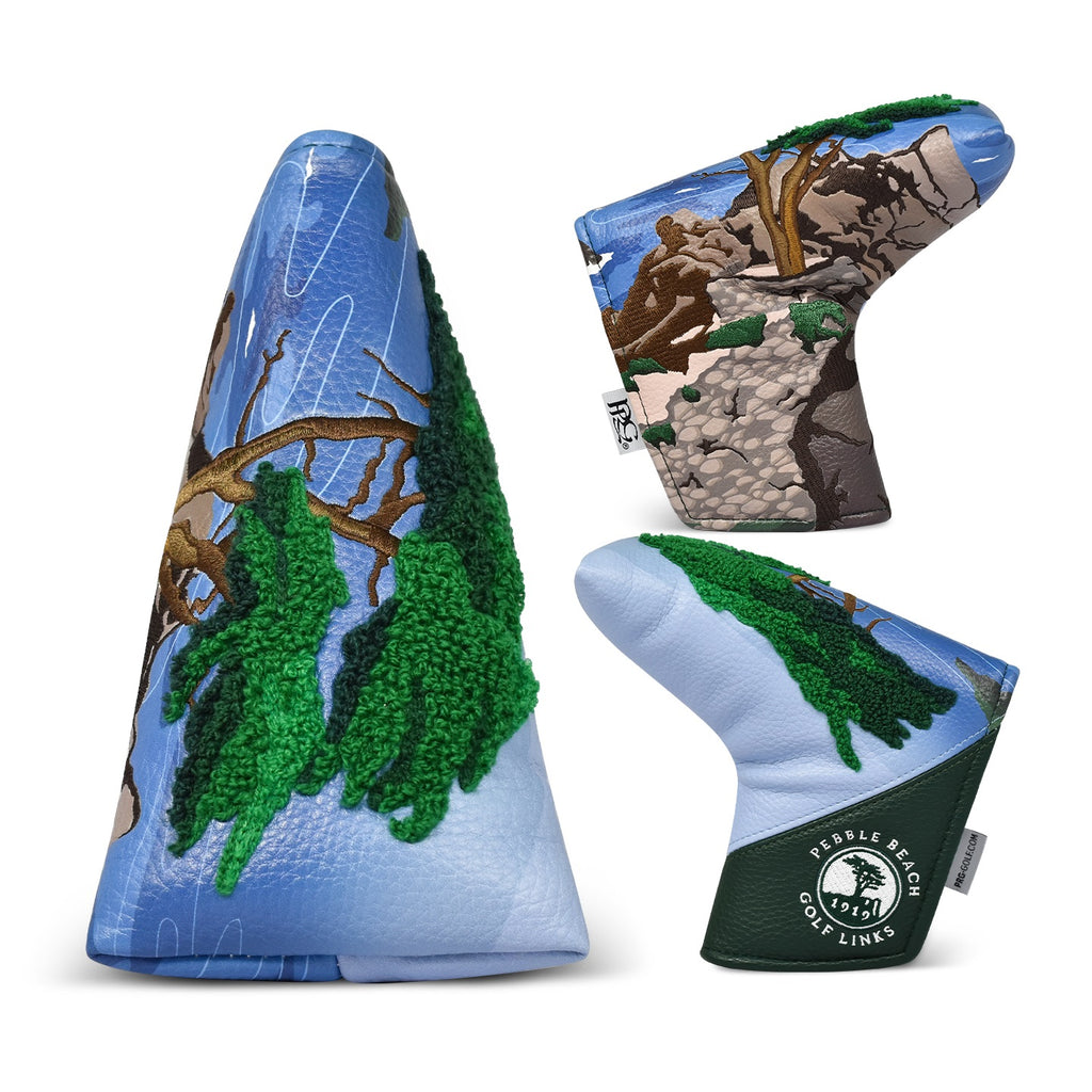 Pebble Beach Lone Cypress Chenille Blade Putter Cover