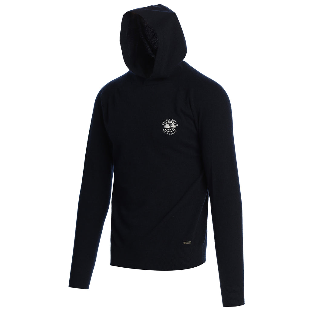 Pebble Beach 3D Tour Cashmere Hoodie by Sun Day Red