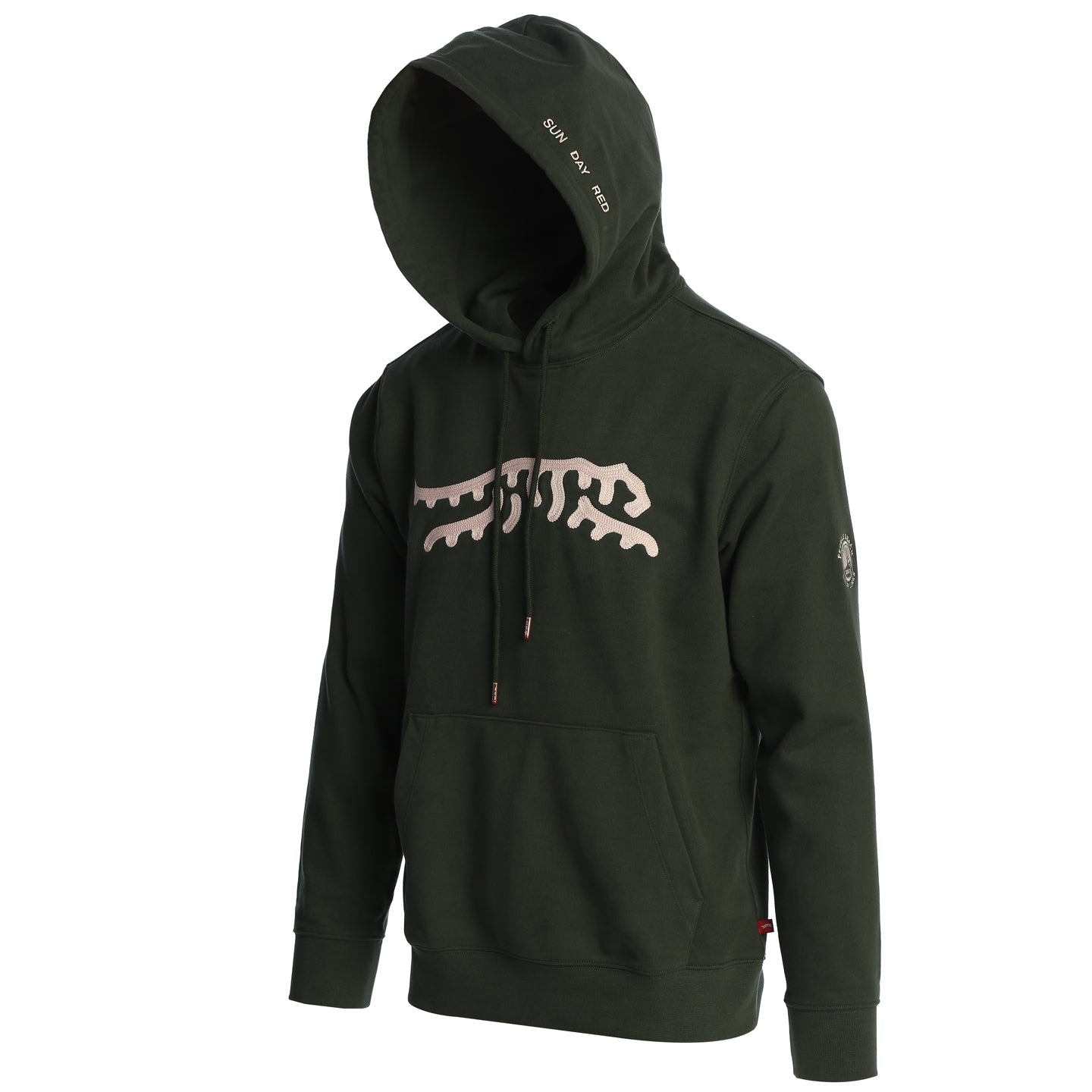 Pebble Beach Icon Chain Stitch Hoodie by Sun Day Red