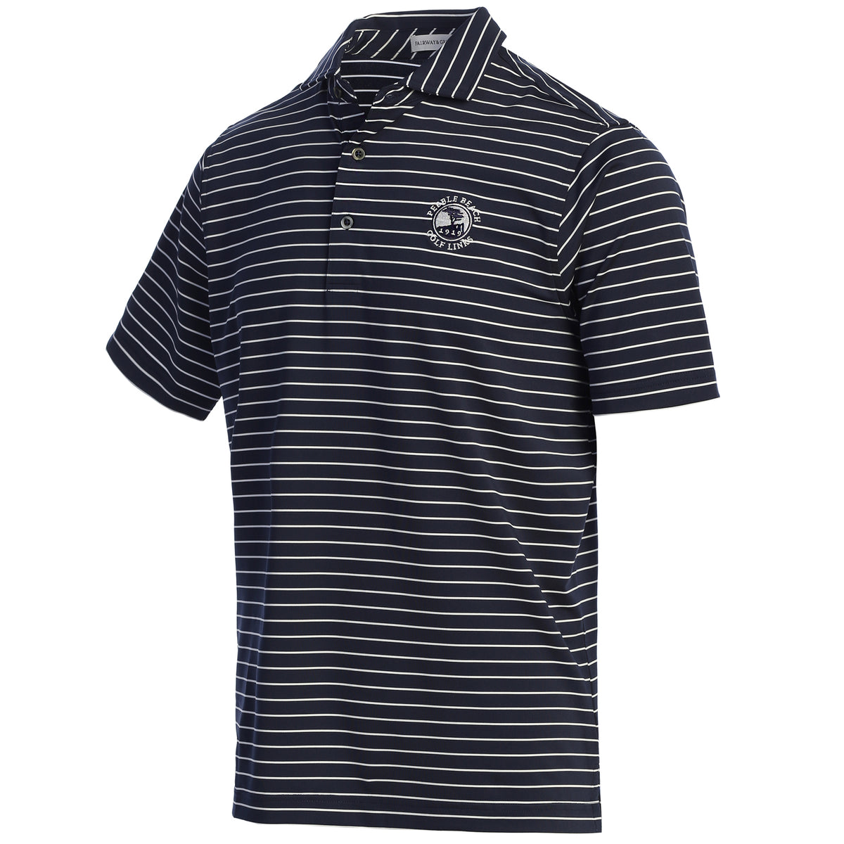 Pebble Beach Empire Stripe Polo by Fairway & Greene