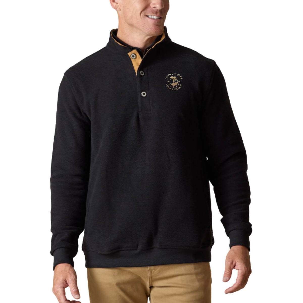 2027 U.S. Open Foothill Fleece Henley by Straight Down