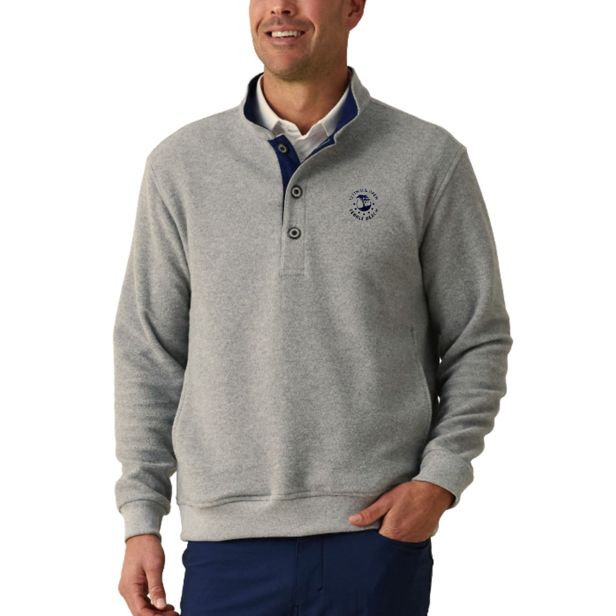 2027 U.S. Open Foothill Fleece Henley by Straight Down