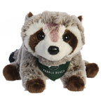 Pebble Beach Plush Raccoon with Bandana