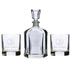 Pebble Beach Whiskey Decanter and Rocks Glasses Set