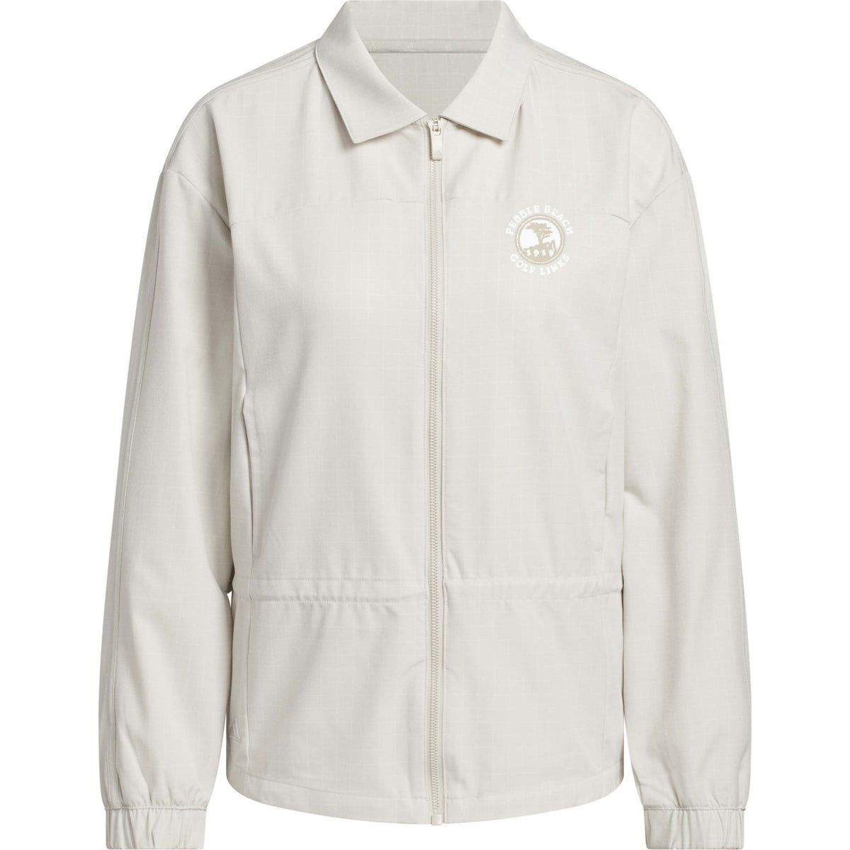 Pebble Beach Women's Ultimate365+ Peplum Grid Jacket by adidas