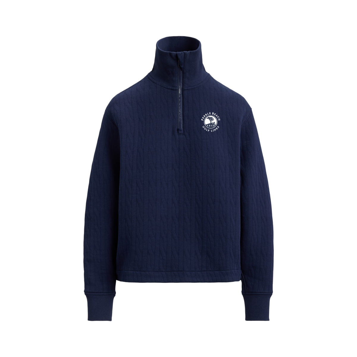Pebble Beach Women's Cable-Quilted Quarter-Zip by Ralph Lauren