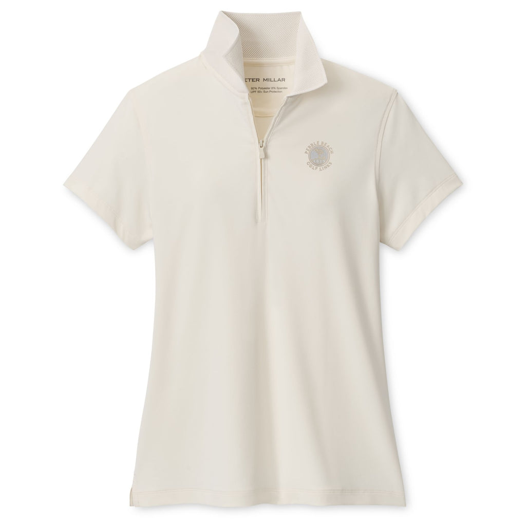 Pebble Beach Women's Keswick Zip Neck Polo by Peter Millar