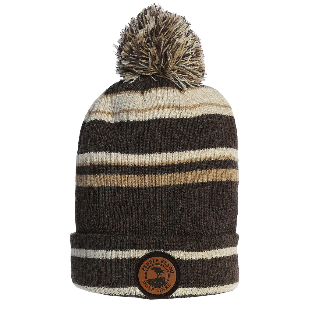 Pebble Beach Listra Stripe Beanie by Ahead