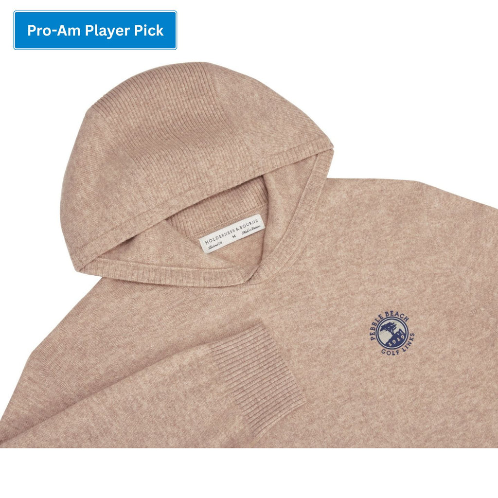 Pebble Beach Logan Cashmere Hoodie by Holderness & Bourne