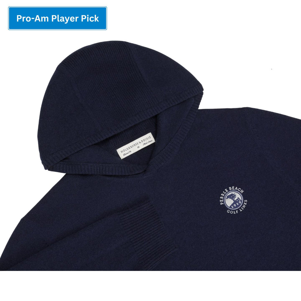 Pebble Beach Logan Cashmere Hoodie by Holderness & Bourne