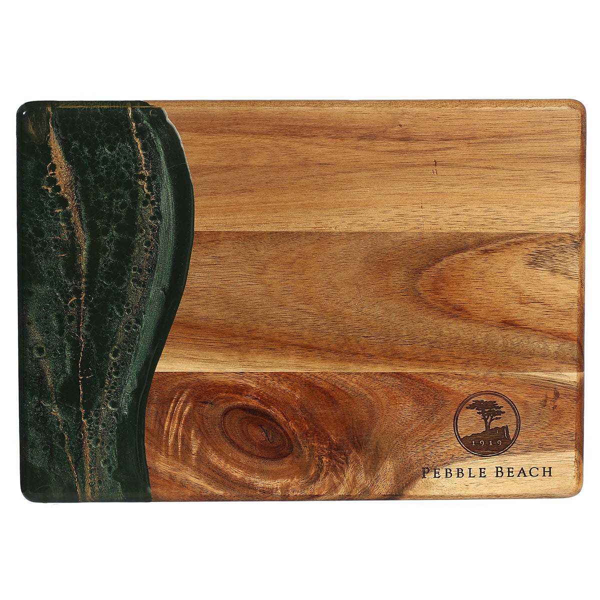 Pebble Beach Acacia and Marble Date NIght Board by Lynn & Liana