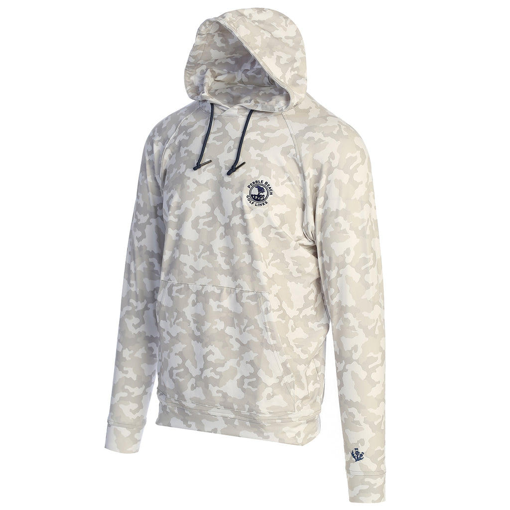 Pebble Beach Tyler Camo Print Hoodie by Donald Ross