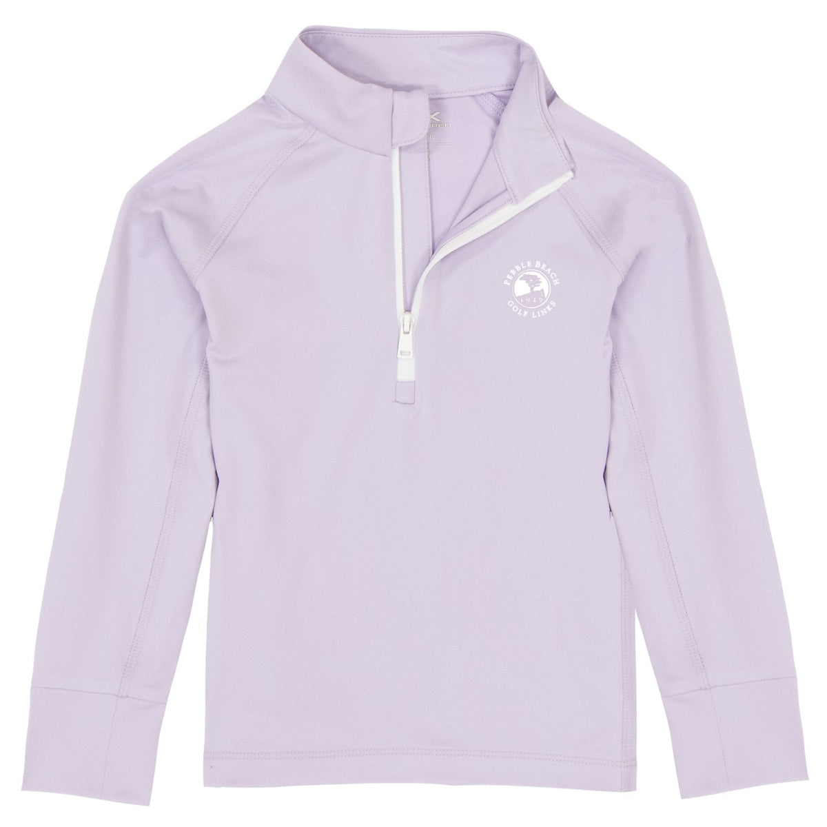 Pebble Beach Girl's Stretch Peached 1/4 Zip Pullover by Ralph Lauren