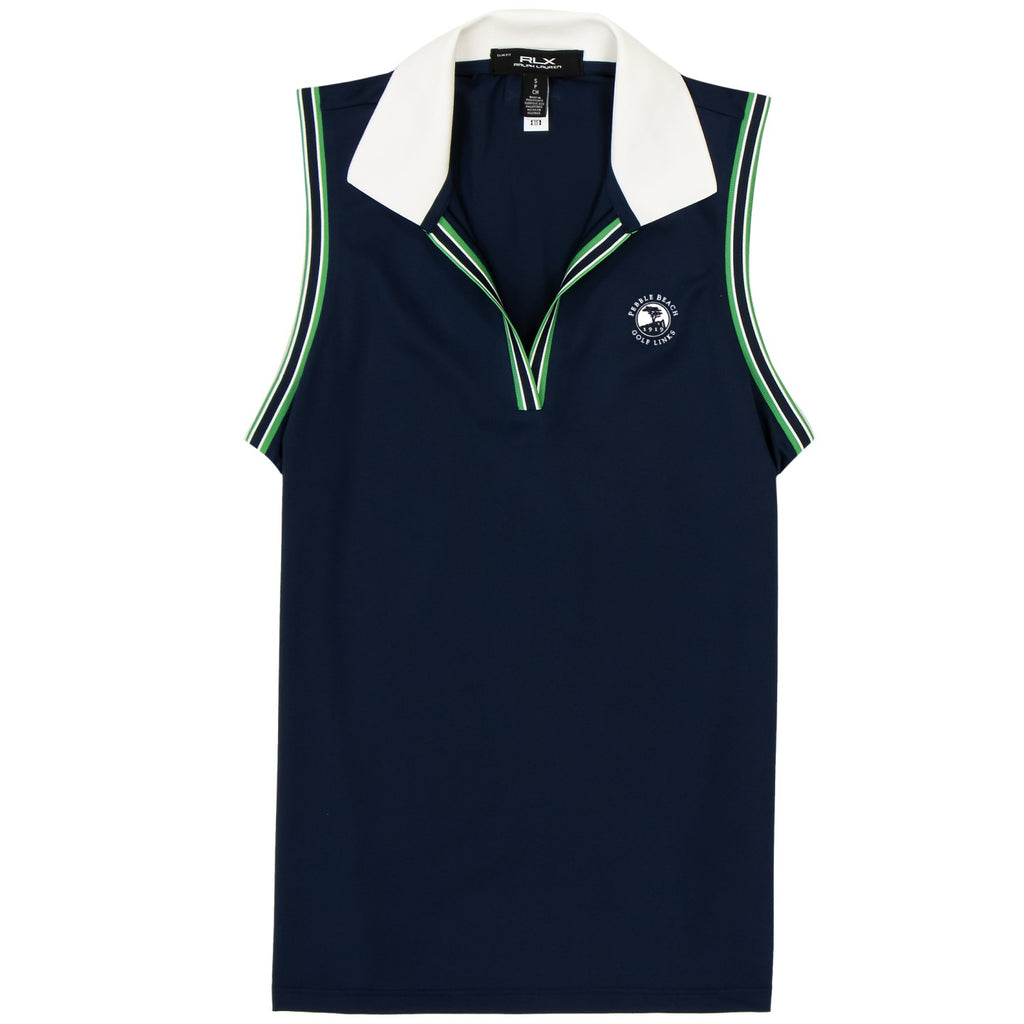 Pebble Beach Girl's Sleeveless Air Tech Polo by Ralph Lauren