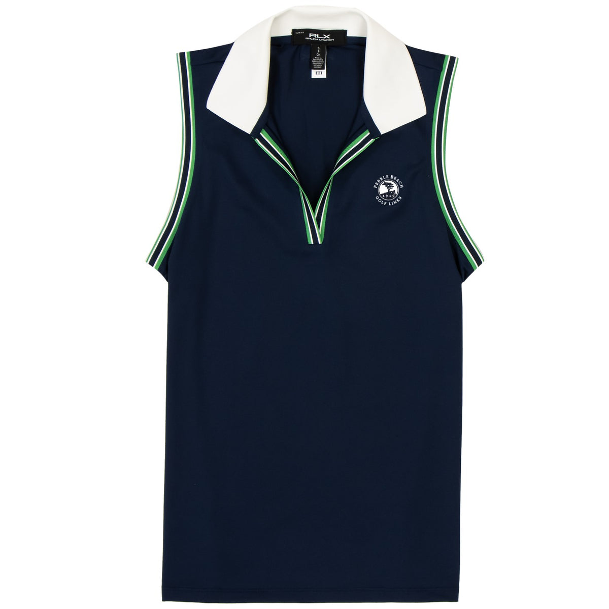 Pebble Beach Girl's Sleeveless Air Tech Polo by Ralph Lauren
