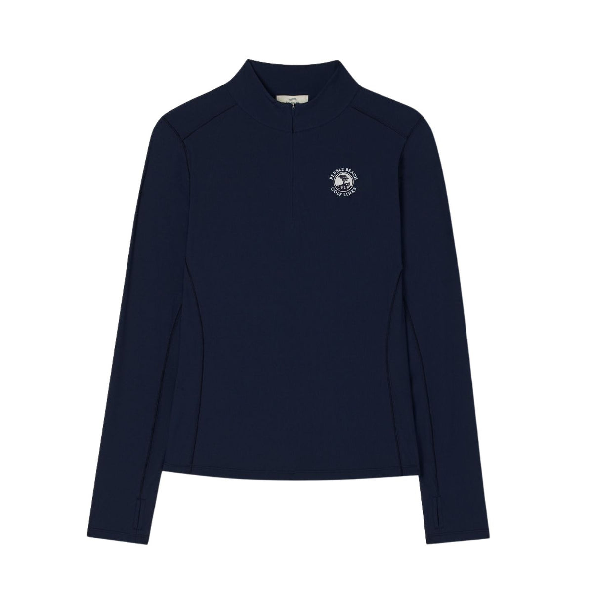 Pebble Beach Women's Ribbed Quarter Zip by Sun Day Red