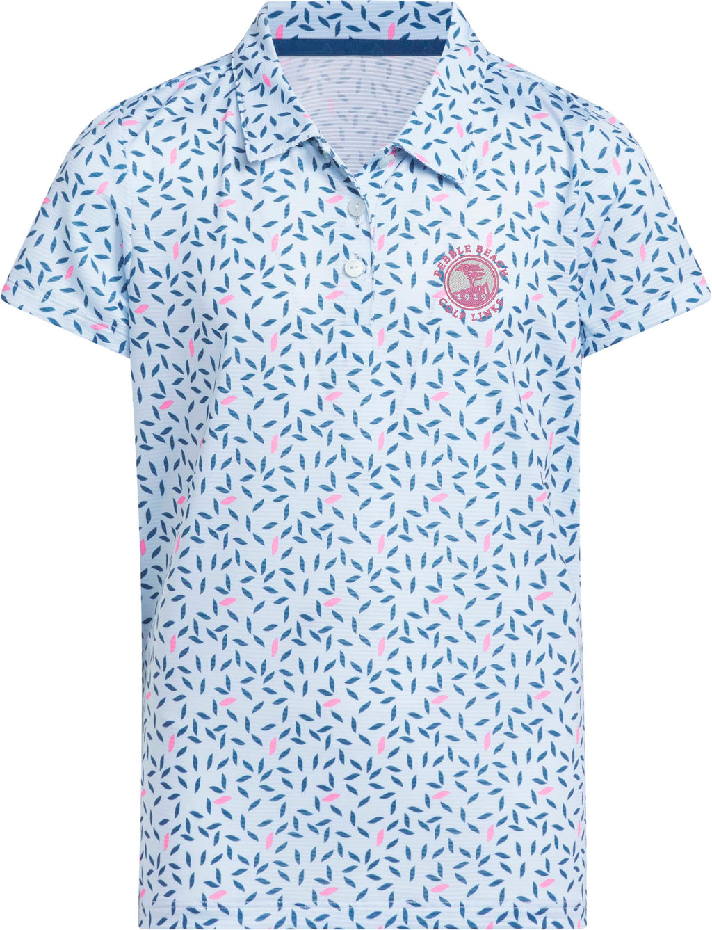 Pebble Beach Girl's Printed Polo by adidas