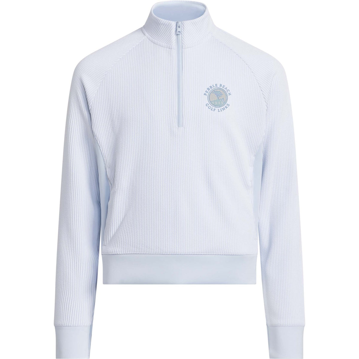 Pebble Beach Girls Textured Quarter-Zip by adidas