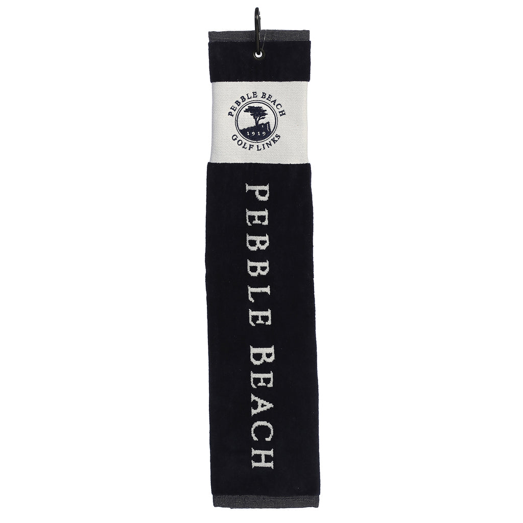 Pebble Beach Golf Links Vertical Trifold Golf Towel