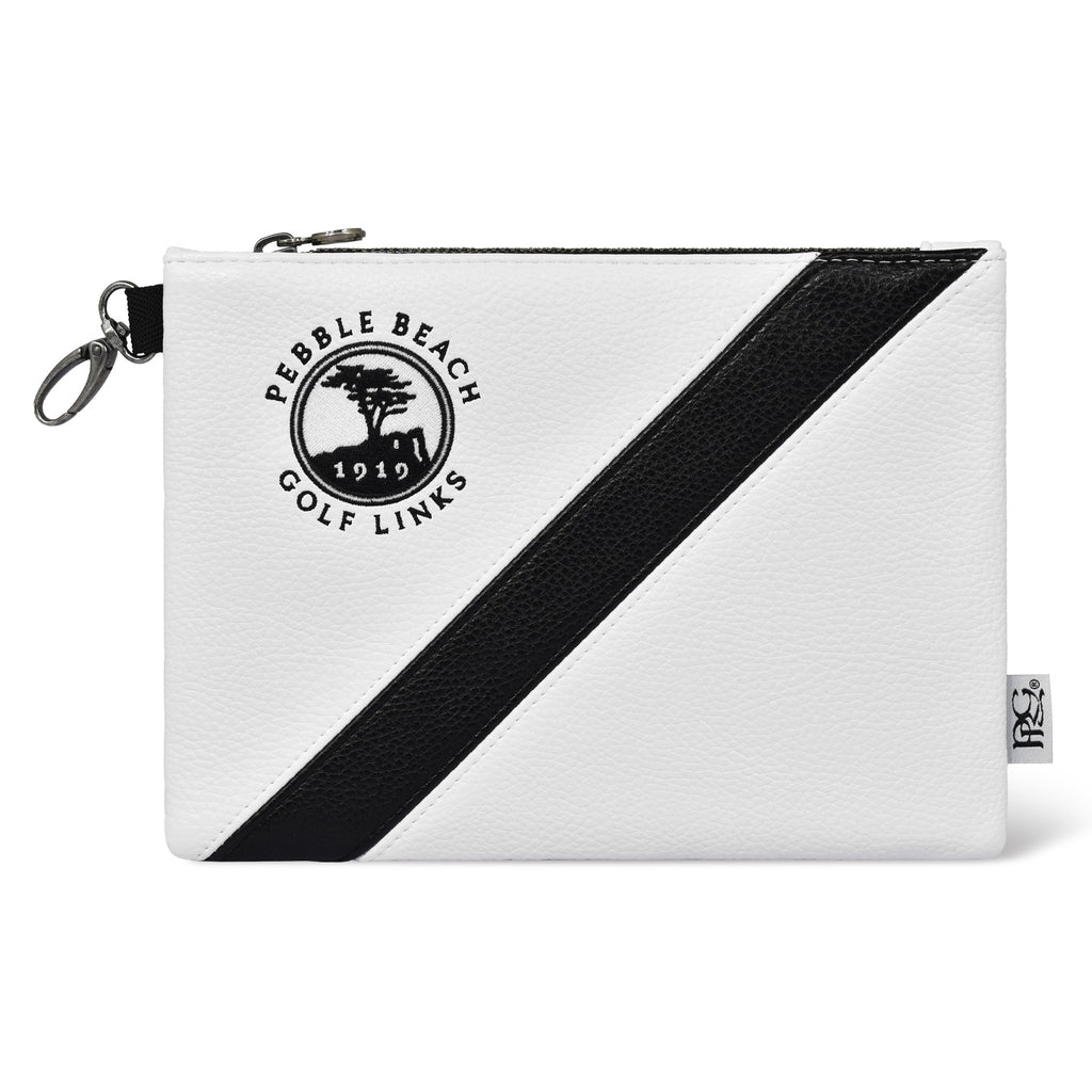 Pebble Beach Crown Stripe Zipper Tote
