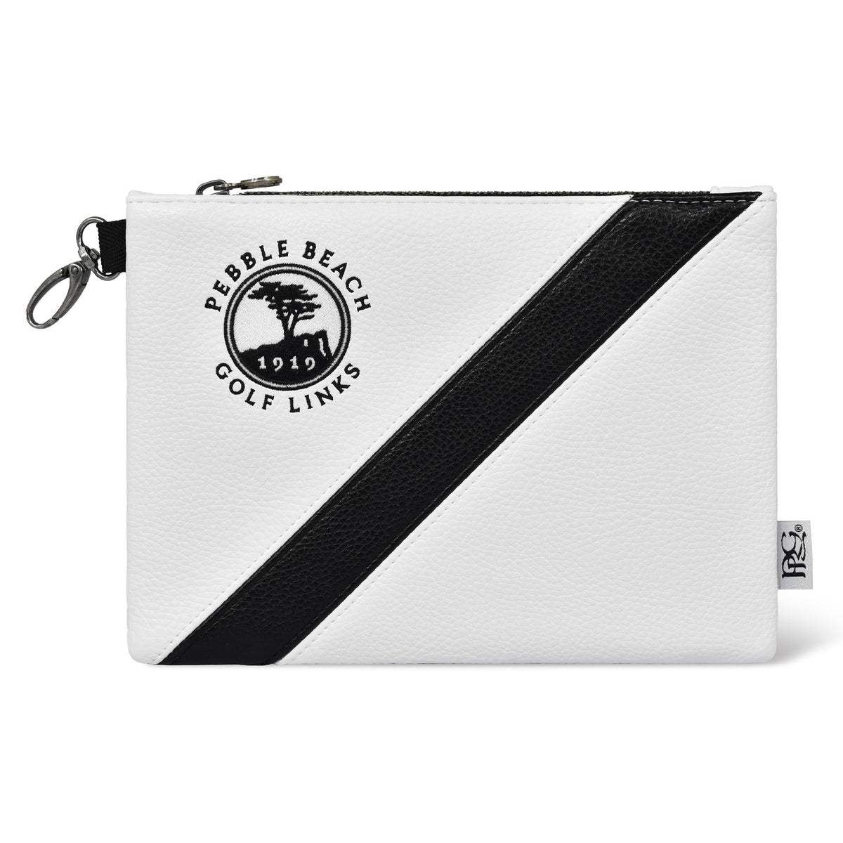 Pebble Beach Crown Stripe Zipper Tote