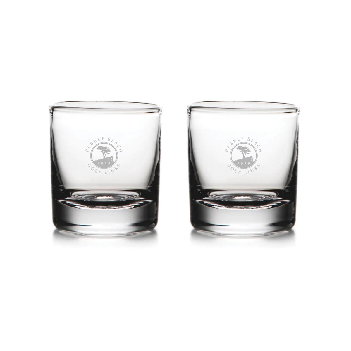 Pebble Beach Ascutney Double Old-Fashioned Glasses Set by Simon Pearce