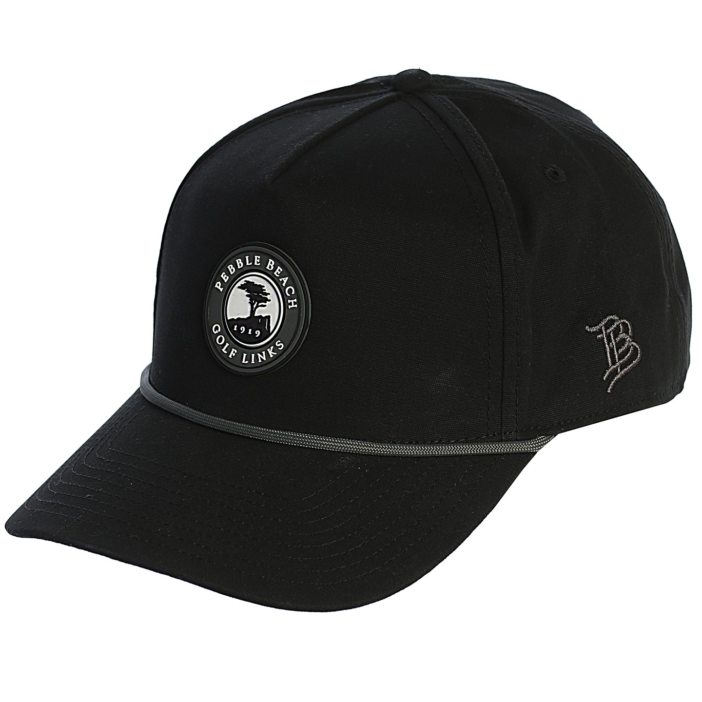 メンズウェア Branded Bills Pebble Beach Golf Cap Pebble Beach Curved 5 Panel Rope Golf Hat by Branded Bills
