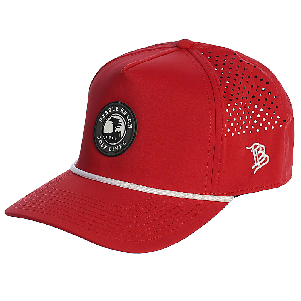 Pebble Beach Curved 5 Panel Rope Golf Hat by Branded Bills