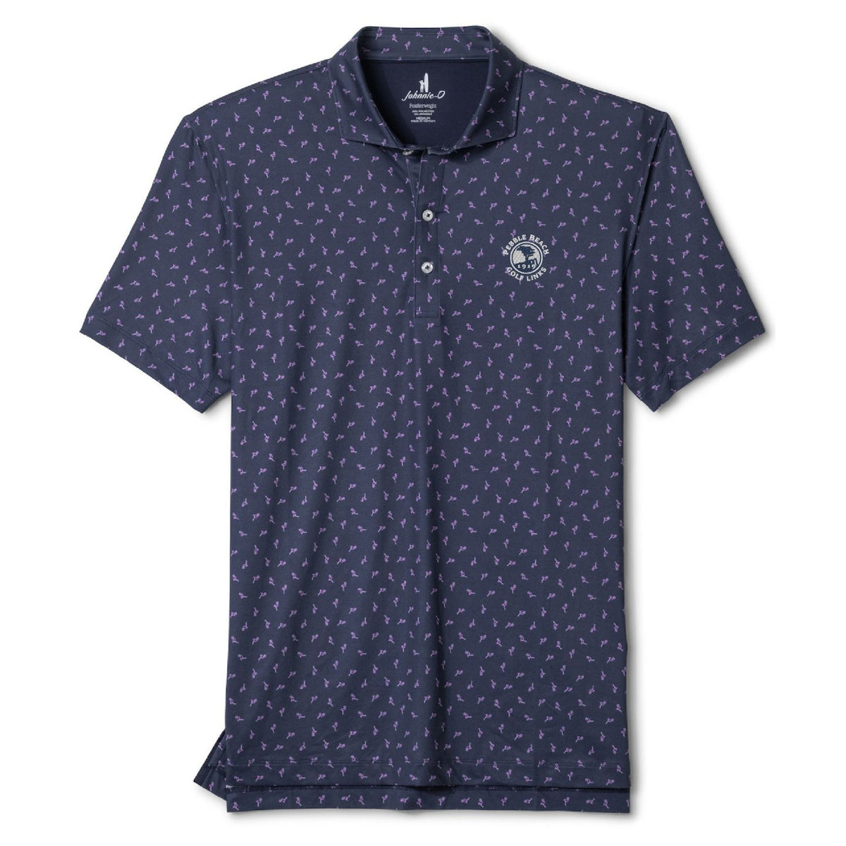 Pebble Beach Neon Flamingo Polo by Johnnie-O