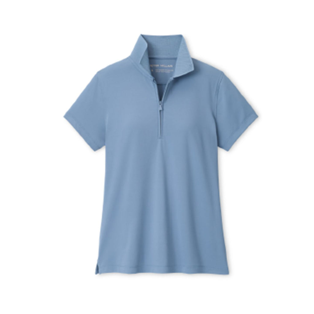 Pebble Beach Women's Keswick Zip Neck Polo by Peter Millar