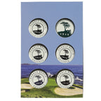 Pebble Beach 6 Piece Ball Marker Set