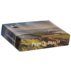 Golf ball box with 'Pebble Beach' and TaylorMade branding on a white background