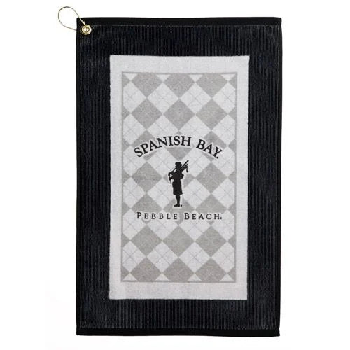 Pebble Beach Spanish Bay Argyle Golf Towel