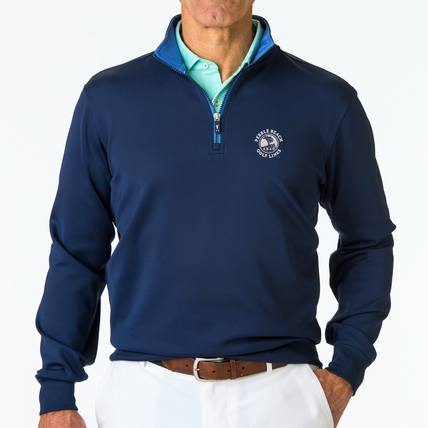 Pebble Beach Men's Caves 1/4 Zip Pullover by Fairway & Greene
