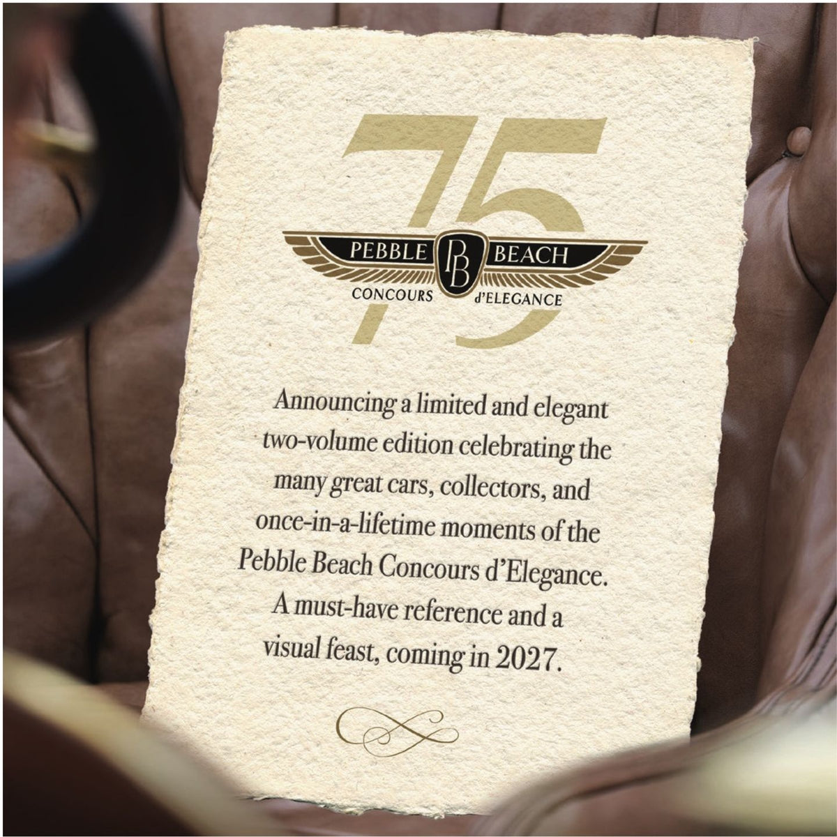 "Celebrating the Art of the Car" 75th Concours d'Elegance (Book Pre-Order)