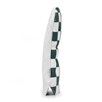 Checkered green and white driver head cover on a white background