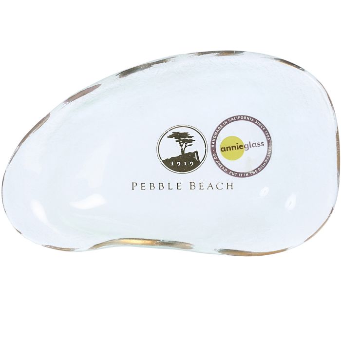 Pebble Beach Handmade Glass Coquina Shell Dish by Annieglass
