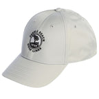 Light gray cap with a black pebble beach logo on a white background