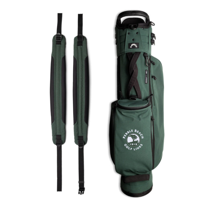 Pebble Beach Golf Links Trouper 3.0 Golf Bag by Jones-Dark Green