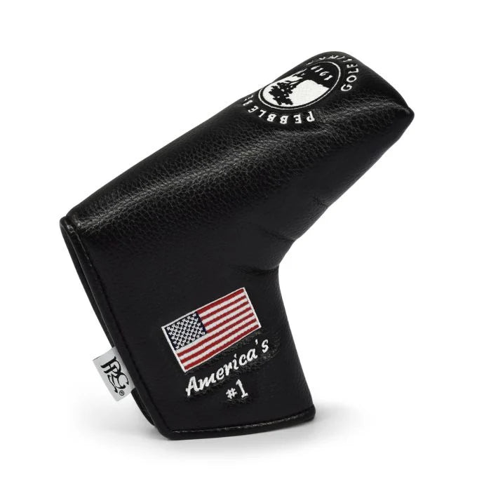 Pebble Beach Solid Elite Studio Blade Putter Cover-Black