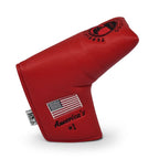 Pebble Beach Solid Elite Studio Blade Putter Cover-Red