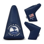 Pebble Beach Solid Elite Studio Blade Putter Cover-Navy