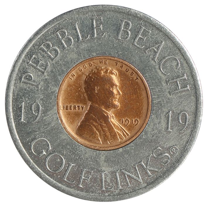 Pebble Beach 1919 Wheat Penny Ball Marker
