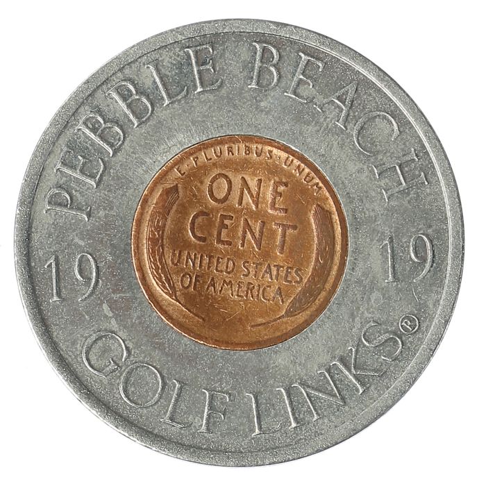 Pebble Beach 1919 Wheat Penny Ball Marker